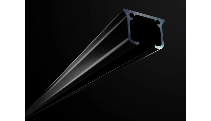 Szyna czarna aluminiowa pojedyncza, karnisz Creativa ZS-200